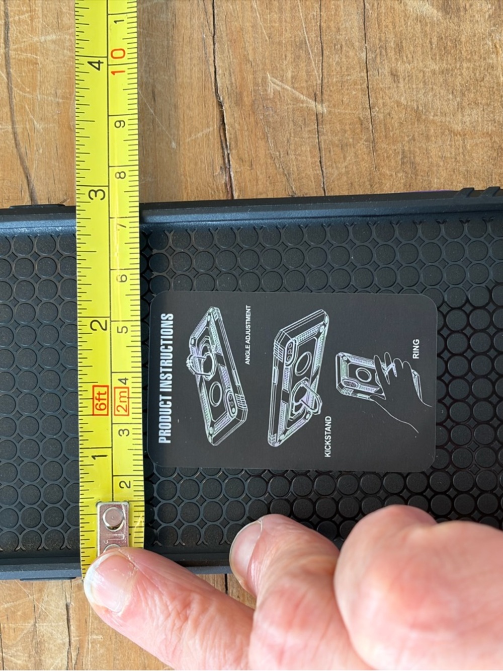 Purple Rugged Phone Case with Ring Stand - Picture 4 of 4